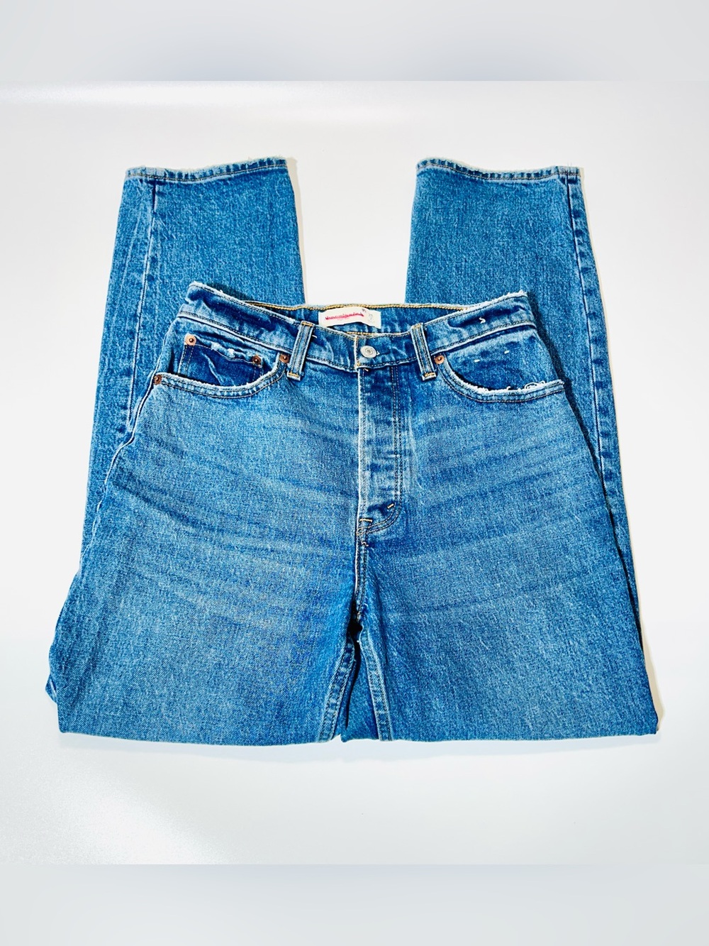 Abercrombie & Fitch jeans High rise buttonfly straight leg jeans women size 26